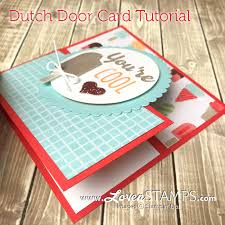 Fold lines must always be straight, so always use a ruler! Fun Folds Tutorial Dutch Door Card With Cool Treats Lovenstamps