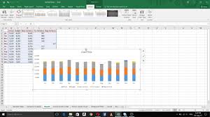 Excel Columnar Chart With Budget Vs Actual Variance Analysis
