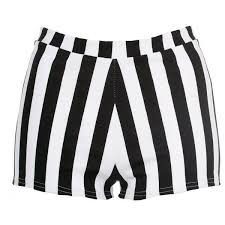 Black And White Striped Shorts Womens Black White Striped Hotpants Black And White Shorts Black White Stripes Black And White