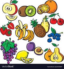 Fruits Icon Set Vector Image On Vectorstock Fruit Icons Icon Set Vector Icon Set
