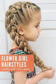 33 Cute Flower Girl Hairstyles 2020 Update Flower Girl Hairstyles Hair Styles Girls Hairstyles Easy