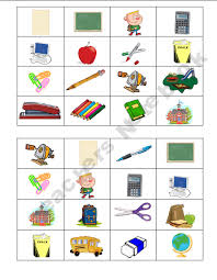 Back To School Bingo Game Happy Sharing Pin Repin