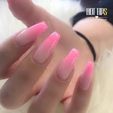 Black And Hot Pink Ombre Nails Gorgeous Hot Pink Ombre Nails For Our Dear Friend Bethroccisano Hottipsbeauty Ombrenails Coffinnails Pink Ombre Nails Pink Acrylic Nails Ombre Acrylic Nails
