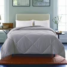 A fun decorative pillow uses stripes of twill tape to. St James Home Light Gray Solid Full Queen Comforter P18 0240 Q G The Home Depot