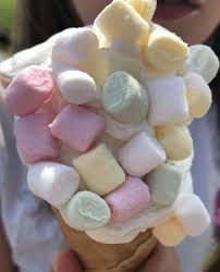 Marshmallow Soft Ice Cream Eis Bekommen