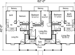 Our ranch style home plan collection contains beautiful single level homes with a long street facade. Multi Family Plan 86977 Ranch Style With 2901 Sq Ft 5 Bed 5 Bath