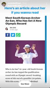 An also set a new olympic record at the women's individual archery's ranking round of 680 points during the tokyo 2020 olympics. 6 Cif Sexvlxxm