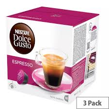 4.5 out of 5 stars from 6 genuine reviews on australia's largest opinion site productreview.com.au. Nescafe Espresso For Dolce Gusto Machine Pack Of 48 Capsules Makes 48 Cups Of Coffee Hunt Office Uk