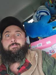 Hot coffee in the cup. Lt Dan riding shotgun. 1000 gifts in the back for  the children's hospital. A full day off. Arthur