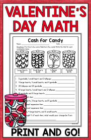Looking for ways to engage kids with themed activites? Valentines Day Math Activities And Centers Are Fun For Kids And Easy For Teachers No Prep V Math Valentines Valentine Math Activities Valentine Math Worksheet