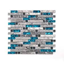 This stone backsplash project was inexpensive and easy to do! Buy Aimayz Gray Stone And Glass Linear Mosaic Tiles For Bathroom Wall Kitchen Backsplash 12 Inchx12 5 Sheets Box 5 Sqft Online In Indonesia B08hgsm16x