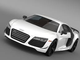 Audi R8 Competition 2015 3d Model Audi Audi R8 V10 Plus Audi R8