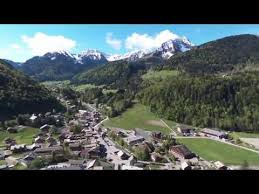 Le Village D Abondance Vue Aerienne Printaniere Station Village Des Portes Du Soleil Natural Landmarks Golf Courses Travel