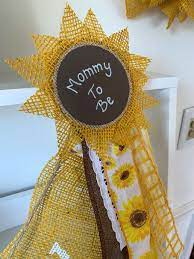 Sunflower Mommy To Be Pin Corsage Sunflower Theme Baby Shower Sunflower Baby Shower Decor Baby Girl Shower Themes Baby Shower Themes Baby Shower Decorations
