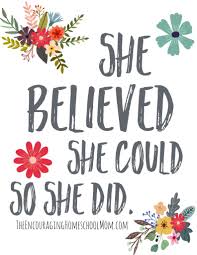 She believed she could, sushi did. She Believed She Could So She Did Free Printable Quote Download
