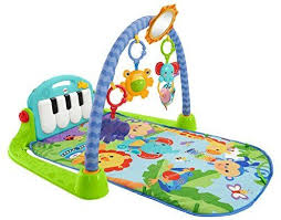 Amazon Com Fisher Price Kick Play Piano Gym Blue Green Baby Musical Toys Baby Baby Play Gym Best Baby Play Mat Baby Musical Toys