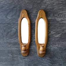 Home interiors candle holder christmas tree green hanging presents jingle bells. Wooden Mirrored Sconces Wall Candle Holders Votive Etsy Wall Candle Holders Wall Candles Wood Candle Sconce