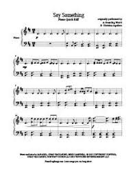 Say Something A Great Big World Free Piano Sheet Music Download Free Sheet Music For Over 250 Hit Songs At Sheet Music Violin Sheet Music Piano Sheet Music