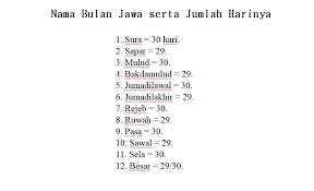 Maka barangsiapa diantara kamu ada yang sakit atau dalam perjalanan (lalu ia berbuka), maka (wajiblah 184. 12 Nama Nama Bulan Dalam Tahun Jawa Serta Jumlah Harinya Jurnal Pp