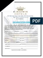 Jujur sy sangat gugup karena sbelumnya sy belum pernah interview dengan bahasa inggris. Crown Hotel Job Application Interview Form Pdf Information Science