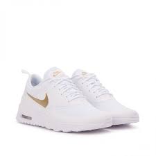 Nike air max thea ladies trainers triple white uk 5 eur 38.5 us 7.5. Nike Wmns Air Max Thea White Gold Aj2010 100