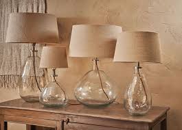 We Think This Elegant Lamp Base Is Divine It Is Hand Blown From Recycled Glass By Skilled Artisans I Clear Glass Lamps Table Lamps For Bedroom Glass Lamp Base