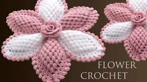 Maybe you would like to learn more about one of these? Como Hacer Flores Gigantes Con Rosa 3d A Crochet Para Centro De Mesa Tejido Facil Youtube