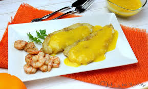 Sólo recuerdo una festiva merluza rellena, barroquísima, pero que me. Julia Y Sus Recetas Merluza Con Salsa De Naranja