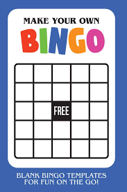 Whoops, looks like you forgot to give your bingo card a title like animal bingo cards or spanish word bingo. please fill the title field in so you can print. Make Your Own Bingo Blank Bingo Templates For Fun On The Go Blue Templates Cutiepie Amazon De Bucher