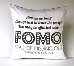 Oct 25, 2019 · nbc. Getting Over Fear Of Missing Out Fomo Jessica Lawlor