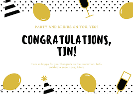 Popular congratulation card templates and samples Free Printable Custom Congratulation Card Templates Canva