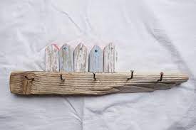 Hakenleiste Treibholz Ast Nagel Strandhaus Holzhaus Treibholz Holz Hakenleiste