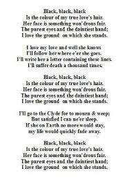 Black Black Black Is The Colour Of My True Love S Hair My True Love Hair Lyrics Love Hair
