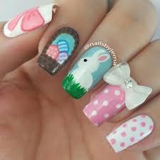 32 Cute Nail Art Designs For Easter Stayglam Easter Nails Easter Nail Designs Easter Nail Art Designs