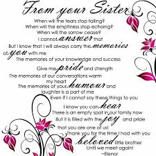 Poems Blessed Sister Goodbye Sister Poems Grief Poems Sister Love