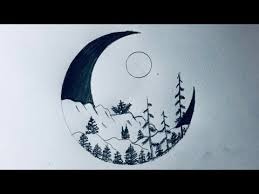 How To Draw Easy Pencil Sketch Scenery Step By Step For Beginners Beautiful Triangle Beauty Art Drawings Pencil Drawings For Beginners Easy Scenery Drawing