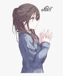 See more ideas about hair styles, hair cuts, long hair styles. Transparent Anime Girl With Brown Hair Png Cute Anime Girl Fanart Png Download Kindpng
