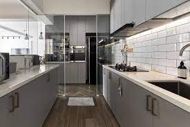 check out this contemporary style hdb kitchen and other similar styles on qanvast kitchen ideas hdb galley kitchen layout galley kitchen