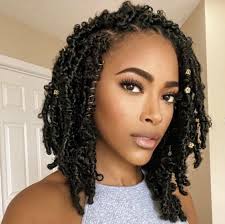 Flyteng prelooped 12 inch butterfly loc crochet hair short bob boho soft distressed faux locks braids for black women. Pin On Butterfly Locs