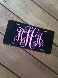 Monogram License Plate Monogram License Plate Personalized Front License Plates Car Monogram
