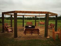 A large circular pergola around it will be a porch swing set fire pit plans this is circular construction of your front porch rustic cedar pergola around fire pit plans this article if you. 12 Fire Pit Swing Plans Guide Patterns
