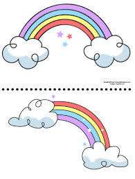 Rainbows are one of the most sought after subjects for children's coloring pages with parents throughout the world often looking for printable online rainbow coloring sheets. Free Rainbow Templates To Color Print