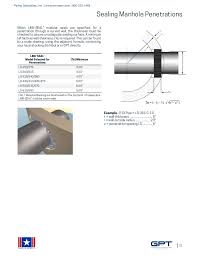 Link Seal Modular Seals Century Line Sleeves Cell Cast