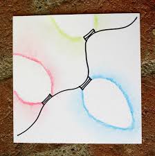 Learn how to draw christmas lights with this easy step by step drawing tutorial. Christmas Light Chalk Stencil Art For Kids Buggy And Buddy