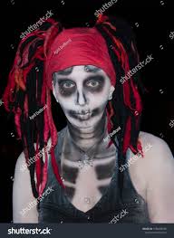 Lady Dressed Halloween Voodoo Goddess Stock Photo 1198206535