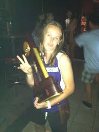 x10 Co-Director Casey Bocklet celebrating her 2012 NCAA Championship