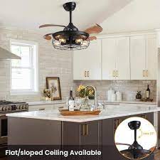 Antoine 36 In Indoor Black Ceiling Fan