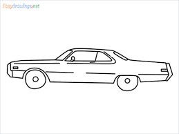 How To Draw Chrysler Hurst 300 Vintage Car- [10 Easy Phase]