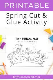 Be the first to ask a question about color cut and glue activity book. Spring Cut And Glue Practice For Toddlers And Preschoolers Tiny Humans Read