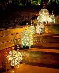 Amazing Diwali Decoration Ideas With Lanterns And Lamps Backyard Lighting Landscape Lighting Moroccan Garden